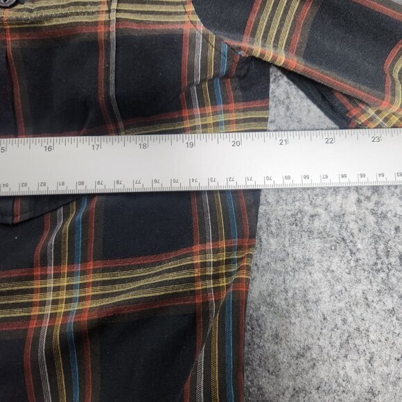 Billabong Flannel Shirt Men M Multicolor Plaid Design Works Long Sleeve Button - Picture 6 of 8